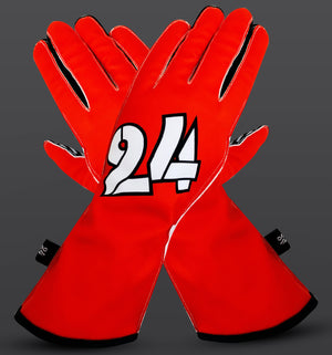 24 Racers Sim Racing Gloves - Red